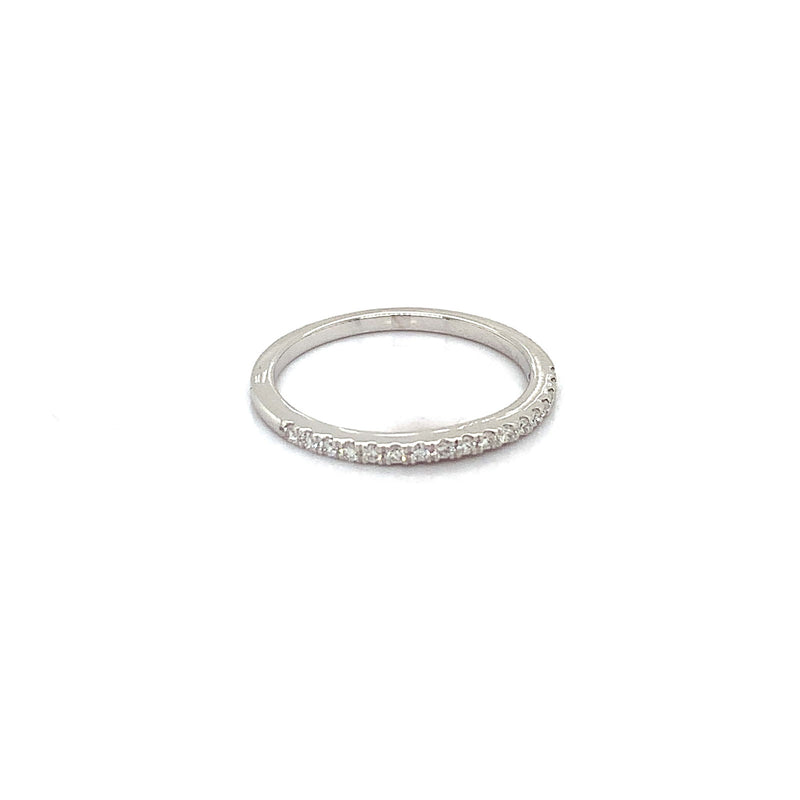(LD) Banda con diamante en oro blanco 14k  ANTES: $499.00 - DGjoyeros