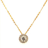 (LD) Collar con diamantes de laboratorio en oro amarillo 14kt. 45CM - DGjoyeros