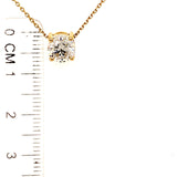 (LD) Collar con diamantes de laboratorio en oro amarillo 14kt. 45cm - DGjoyeros