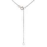 (LD) Collar con diamantes de laboratorio en oro blanco 14kt. 45cm - DGjoyeros