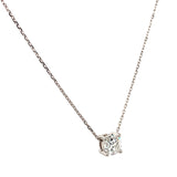 (LD) Collar con diamantes de laboratorio en oro blanco 14kt. 45cm - DGjoyeros