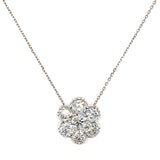 (LD) Collar con diamantes de laboratorio en oro blanco 14kt. 45cm - DGjoyeros