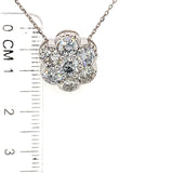 (LD) Collar con diamantes de laboratorio en oro blanco 14kt. 45cm - DGjoyeros