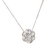 (LD) Collar con diamantes de laboratorio en oro blanco 14kt. 45cm - DGjoyeros