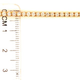 (LD) Pulsera (tennis) con diamantes de laboratorio en oro amarillo 14kt. - DGjoyeros