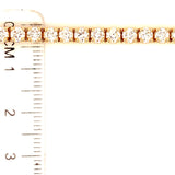 (LD) Pulsera (tennis) con diamantes de laboratorio en oro amarillo 14kt. - DGjoyeros
