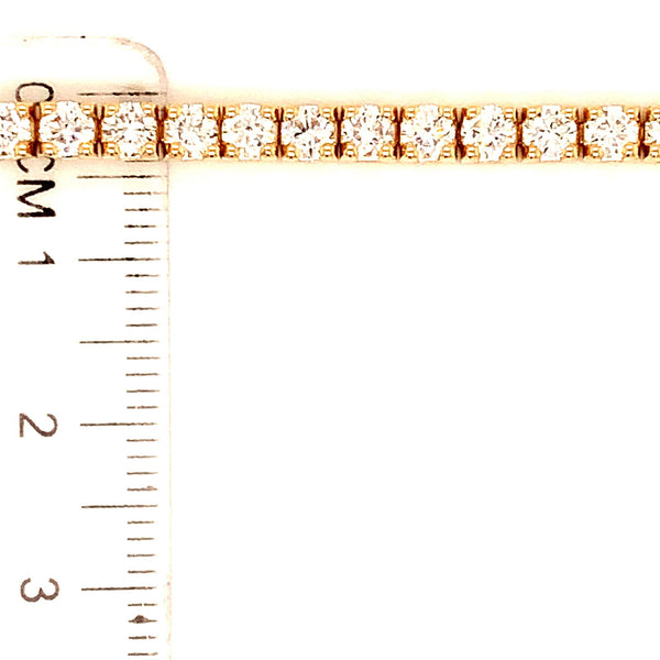 (LD) Pulsera (tennis) con diamantes de laboratorio en oro amarillo 14kt. - DGjoyeros