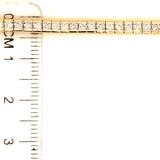 (LD) Pulsera (tennis) con diamantes de laboratorio en oro amarillo 14kt. - DGjoyeros