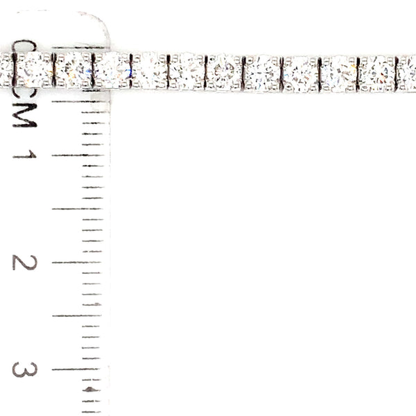 (LD) Pulsera (tennis) con diamantes de laboratorio en oro blanco 14kt. - DGjoyeros