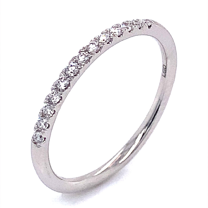 (LD) Set de anillos con diamantes de laboratorio en oro blanco 14kt. - DGjoyeros