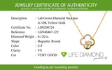 (LD) Collar con diamantes de laboratorio en oro amarillo 10kt. 40.5/45cm D-0.12Cts.