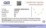 (LD) Collar con diamantes de laboratorio en oro amarillo 10kt.45cm D-1.00Cts.