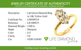 (LD) Anillo con diamante de laboratorio en oro amarillo 14kt. D-2.00CTS.