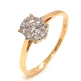 (MIA) Anillo con diamante en oro amarillo 18kt. - DGjoyeros