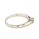 (MIA) Anillo con diamante en oro blanco 18kt. - DGjoyeros
