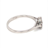 (MIA) Anillo con diamante en oro blanco 18kt. - DGjoyeros