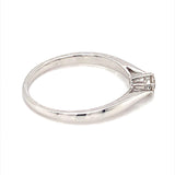 (MIA) Anillo con diamante en oro blanco 18kt. - DGjoyeros