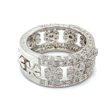 (MIA) Anillo con diamantes en oro blanco 18kt. - DGjoyeros