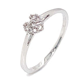 (MIA) Anillo con diamantes en oro blanco 18kt - DGjoyeros