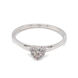 (MIA) Anillo con diamantes en oro blanco 18kt - DGjoyeros