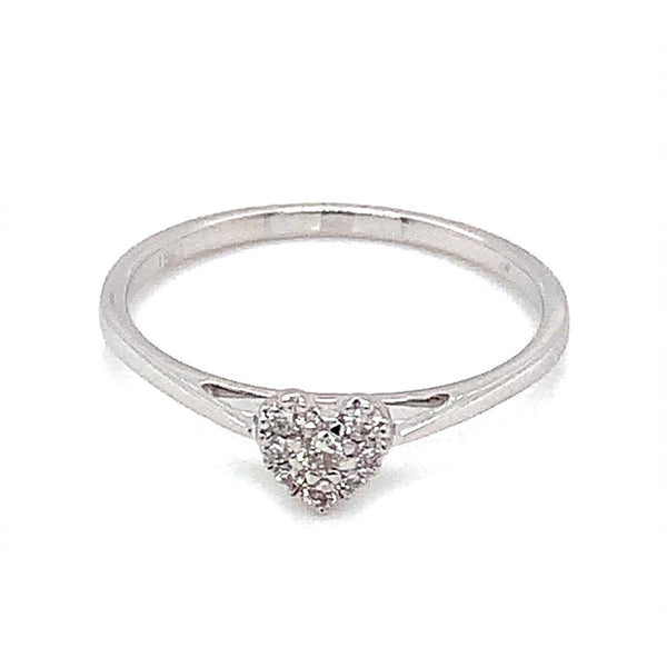 (MIA) Anillo con diamantes en oro blanco 18kt - DGjoyeros