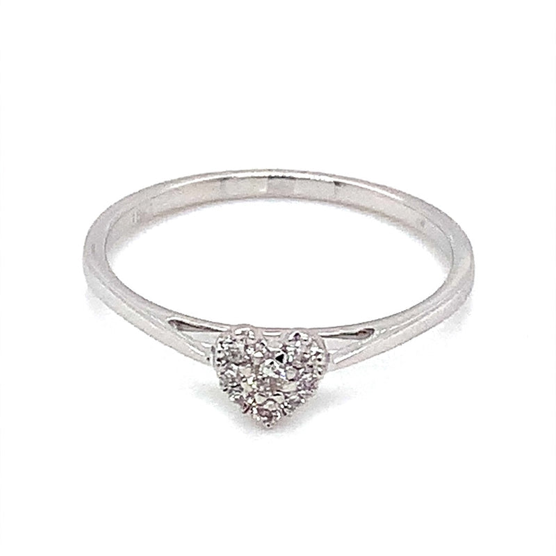 (MIA) Anillo con diamantes en oro blanco 18kt - DGjoyeros