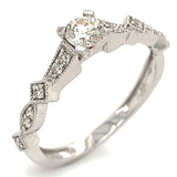 (MIA) Anillo con diamantes en oro blanco 18kt