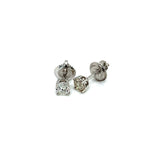 (MIA) Aretes de diamantes en oro blanco 18k - DGjoyeros