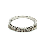 (MIA) Banda con diamantes en oro blanco 18k - DGjoyeros