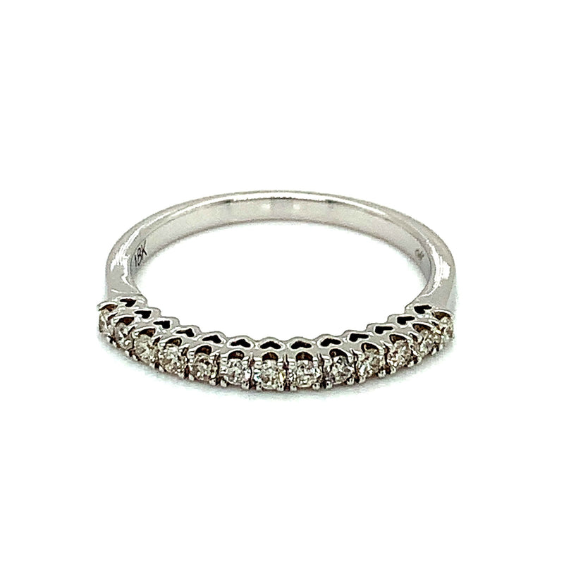 (MIA) Banda con diamantes en oro blanco 18k - DGjoyeros