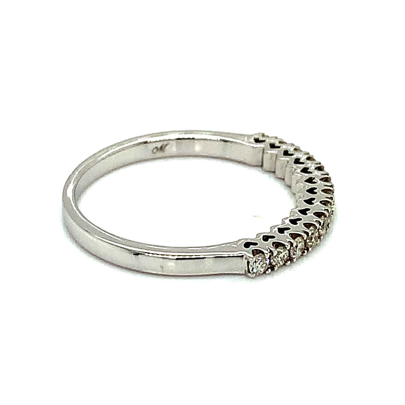 (MIA) Banda con diamantes en oro blanco 18k - DGjoyeros