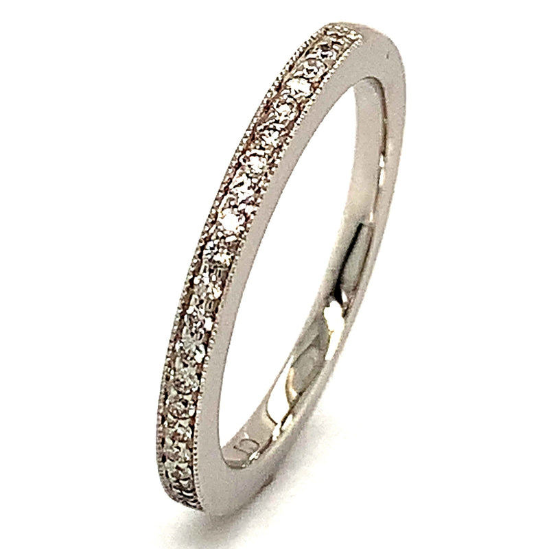 (MIA) Banda con diamantes en oro blanco 18k - DGjoyeros