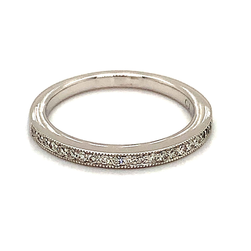 (MIA) Banda con diamantes en oro blanco 18k - DGjoyeros