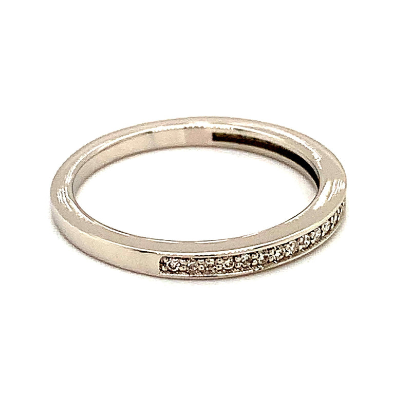 (MIA) Banda con diamantes en oro blanco 18k - DGjoyeros