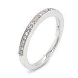 (MIA) Banda con diamantes en oro blanco 18kt. - DGjoyeros