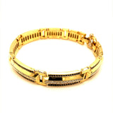 (MIA) Pulsera con diamantes en oro amarillo 18kt. 19.5cm - DGjoyeros