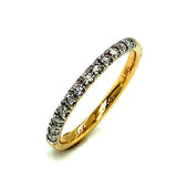(MIA) Set con diamante en oro amarillo 18kt. - DGjoyeros