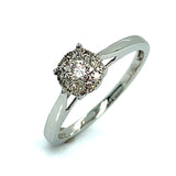 (MIA) Set con diamante en oro blanco 18kt. - DGjoyeros