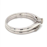 (MIA) Set con diamante en oro blanco 18kt. - DGjoyeros