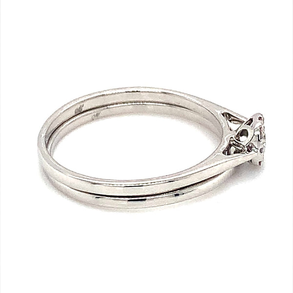 (MIA) Set con diamante en oro blanco 18kt. - DGjoyeros