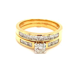 (MIA) Set de anillos con diamantes 18kt. - DGjoyeros