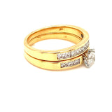(MIA) Set de anillos con diamantes 18kt. - DGjoyeros