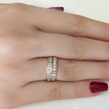 (MIA) Set de anillos con diamantes 18kt. - DGjoyeros