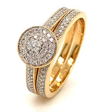 (MIA) Set de anillos con diamantes 18kt. - DGjoyeros