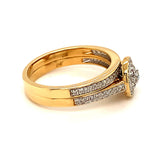 (MIA) Set de anillos con diamantes 18kt. - DGjoyeros