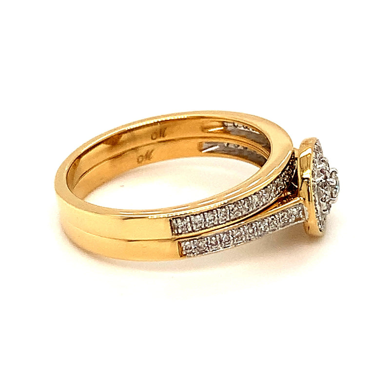 (MIA) Set de anillos con diamantes 18kt. - DGjoyeros