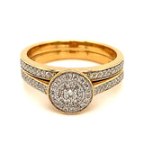(MIA) Set de anillos con diamantes 18kt. - DGjoyeros