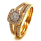 (MIA) Set de anillos con diamantes 18kt. - DGjoyeros