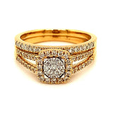 (MIA) Set de anillos con diamantes 18kt. - DGjoyeros
