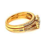 (MIA) Set de anillos con diamantes 18kt. - DGjoyeros
